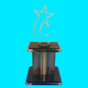 Aluminium Trophy with Acrylic Star