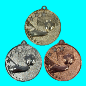 50mm SOCCER MEDAL - INC RIBBON