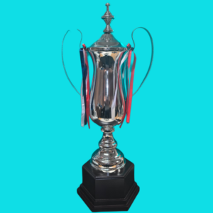 Metal Trophy With Lid
