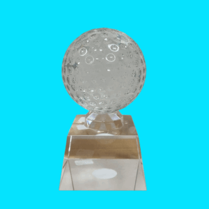 Golf Ball Glass Trophy