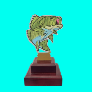 Bass Fishing Figurine