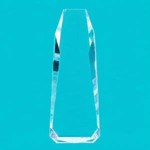 Clear Crystal Polygon Trophy