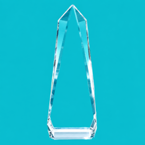 Clear Crystal Obelisk Trophy